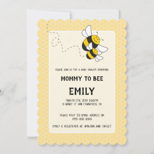 Bumblebee maman est une invitation baby shower