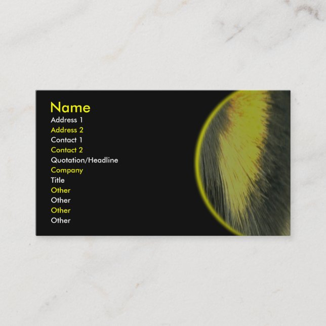 Bumblebee Pile Carte de visite (Devant)