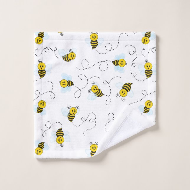 Bumblebee volant Jaune Noir Bumble Bee (Gant de toilette)