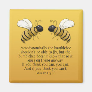 Bumblebees Encouragement Citation Magnet