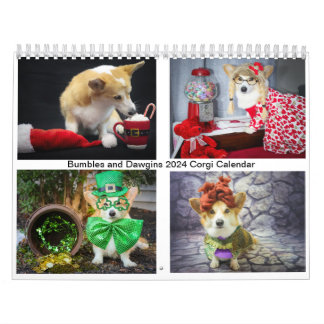 Bumbles and Dawgins 2024 Calendrier Corgi