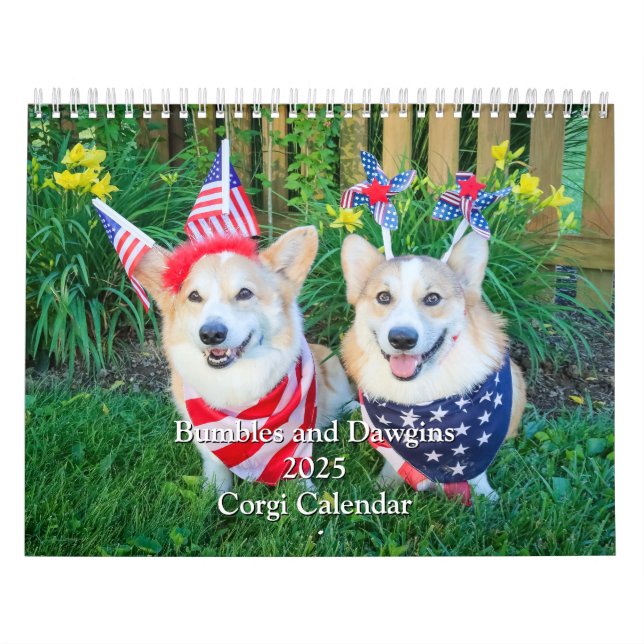 Bumbles et Dawgins Calendrier 2025 Corgi (Protection)
