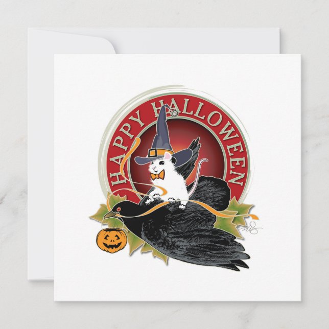 Bump In The Night White Mouse Holloween Salutation (Devant)