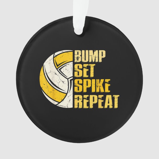 Bump Set Spike Répéter Volleyball Drôle (devant)