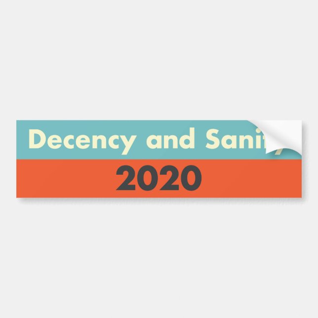 Bumper Sticker 2020 (Devant)