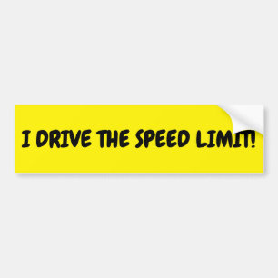 BUMPER STICKER A RÉVISÉ "JE CONDUIS LA LIMITE DE V