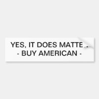 BUMPER STICKER - ACHETER AMÉRICAIN