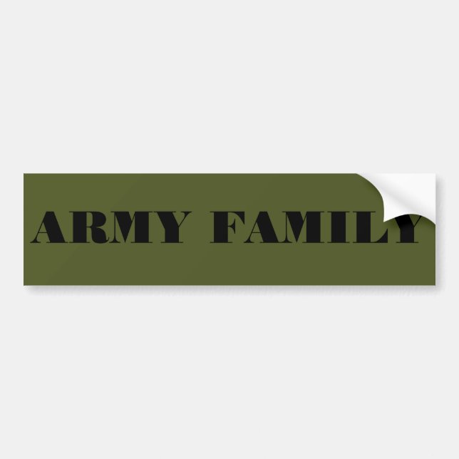 Bumper Sticker Armée Famille (Devant)
