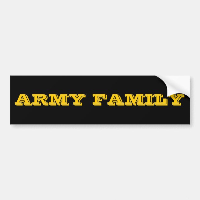Bumper Sticker Armée Famille (Devant)