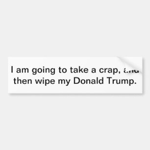 Bumper Sticker essuyer mon Donald Trump