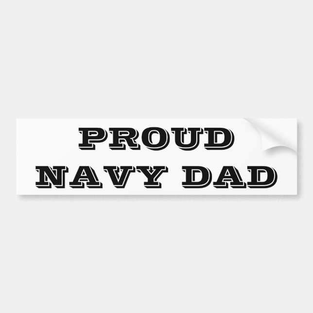 Bumper Sticker Fier Navy Papa (Devant)