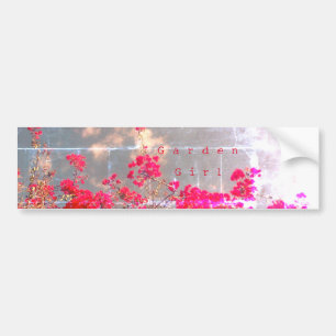 Bumper Sticker Garden Style Girl design