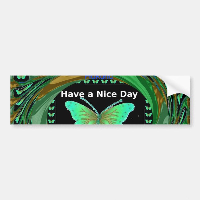 Bumper Sticker Have a Nice Day Template Car (Devant)