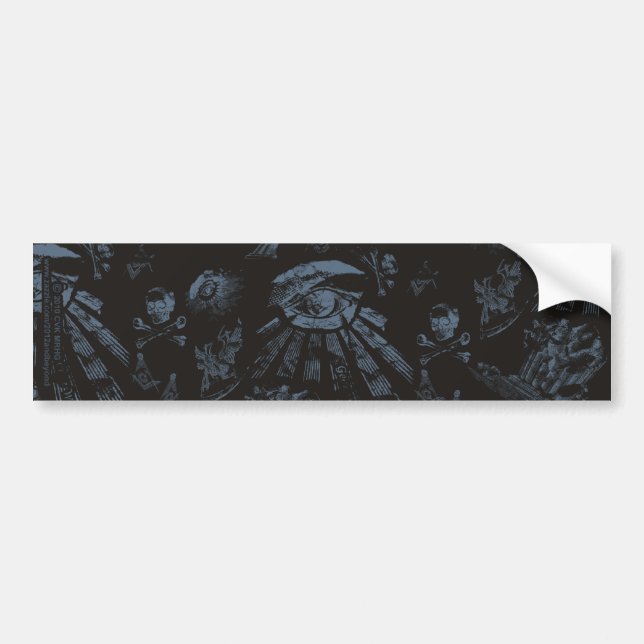 Bumper Sticker Masonic Imaginaire Bleu (Devant)
