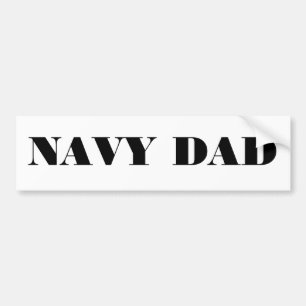 Bumper Sticker Navy Papa