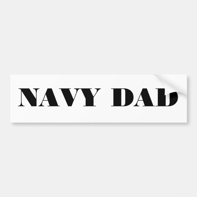 Bumper Sticker Navy Papa (Devant)