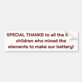 Bumper Sticker pour nous propriétaires de voitures