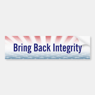 Bumper Sticker "Ramener L'Intégrité"