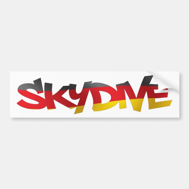 BUMPER STICKER SKYDIVE ALLEMAGNE (Devant)