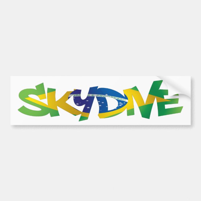 BUMPER STICKER SKYDIVE BRÉSIL (Devant)