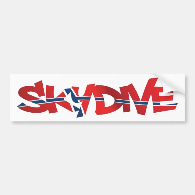 BUMPER STICKER SKYDIVE DANEMARK (Devant)