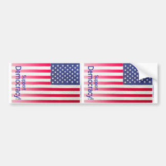 Bumper sticker - Support Démocratie Design vertica