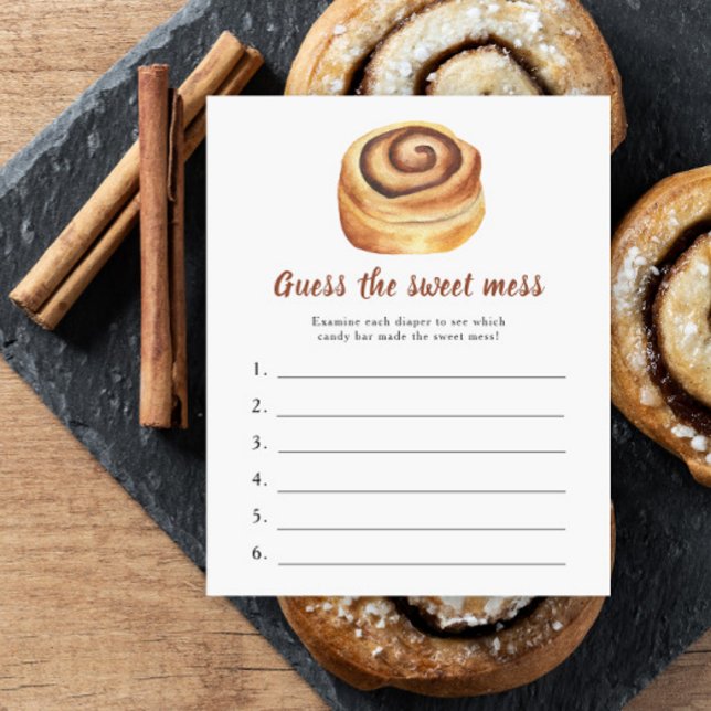 Bun Baby shower Guess le doux jeu de la pagaille (Créateur téléchargé)