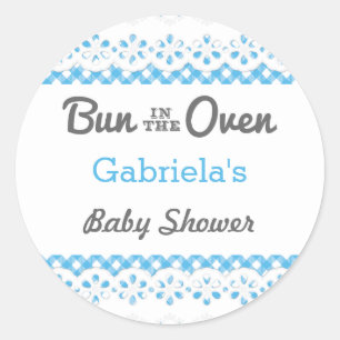 Bun Dans Le Baby shower Du Four Favoriser Sticker