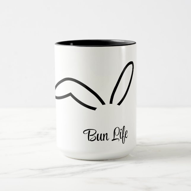Bun Life Rabbit Humour Mug (Centre)