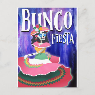 Bunco Fiesta Fête Invitation Jour des Morts