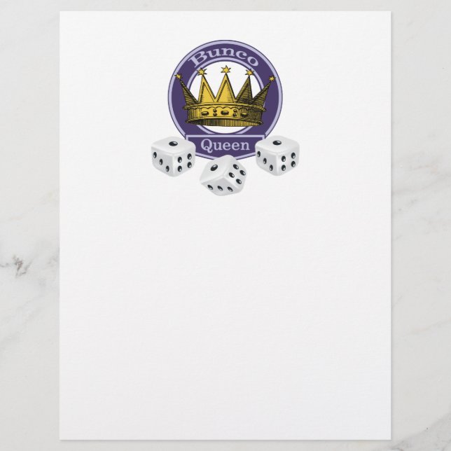 Bunco Queen Crown et Dice (Devant)