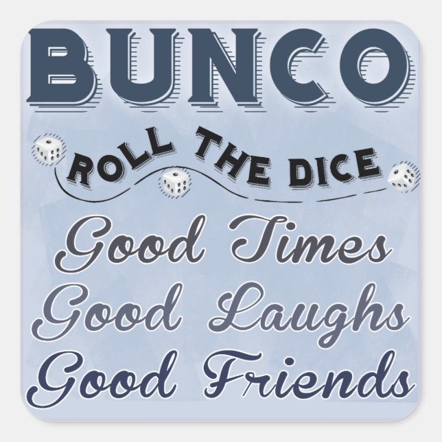 Bunco Roll The Dice Sticker (Devant)