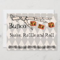 Bunco - Squelette Invitation main
