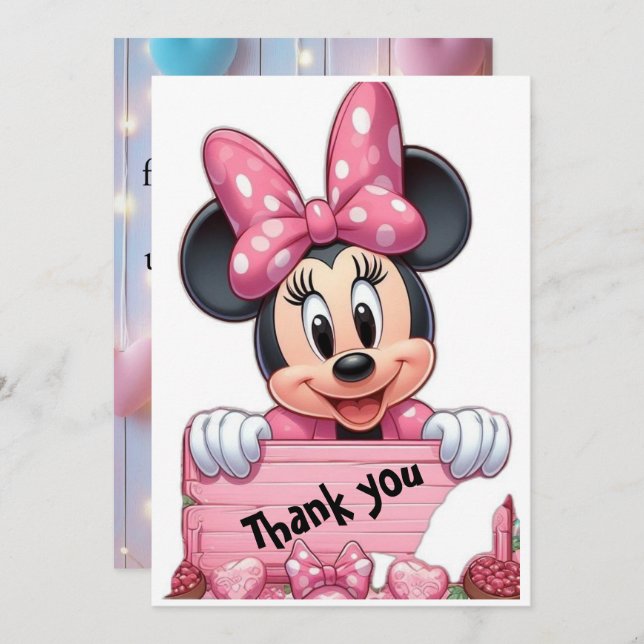 "Bundle of Gratitude : Baby Thank You Cartes (Devant / Derrière)