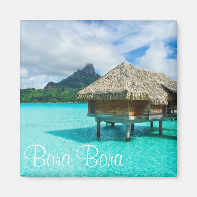 Bungalow aquatique, aimant Bora Bora (Devant)