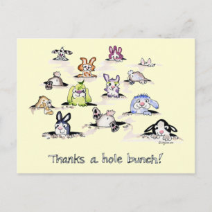 Bunnies : Merci à une carte postale Hole Bunch