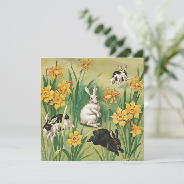 Bunnies vintages de Pâques (1906), (Debout devant)