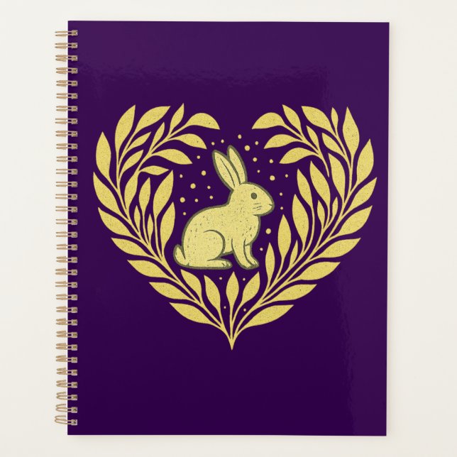 "Bunny and Boughs" Planner (Devant)