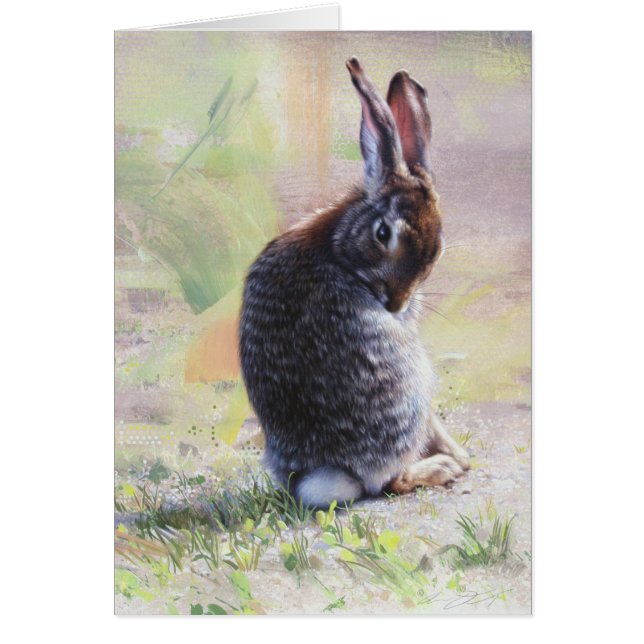 Bunny Blank Card par Andrew Denman (Devant)