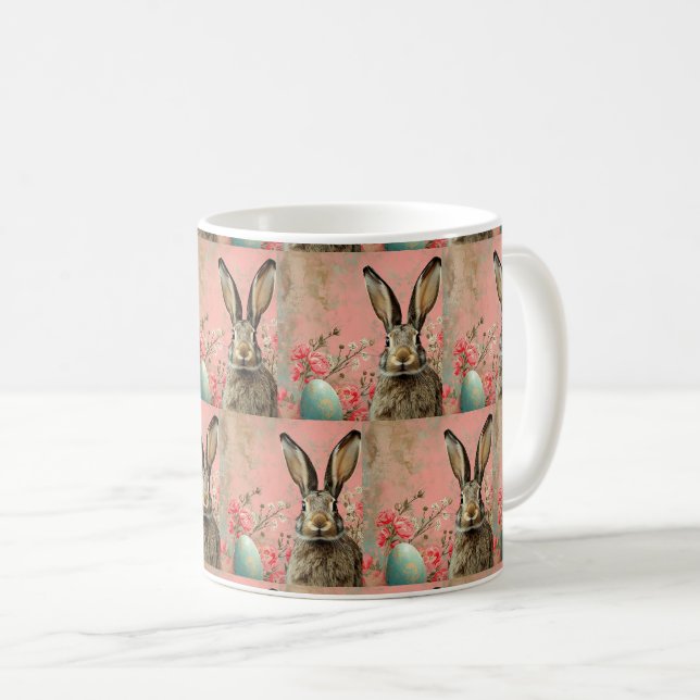 Bunny Breeze Bliss : Mug Symphony 🍃 🐇 (Devant droit)