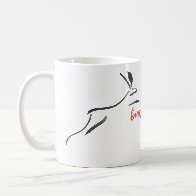 Bunny Bunny Peinture originale Rabbit Mug (Gauche)