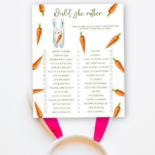 Bunny & Carrot - Voudrait-elle mieux - jeu de bébé