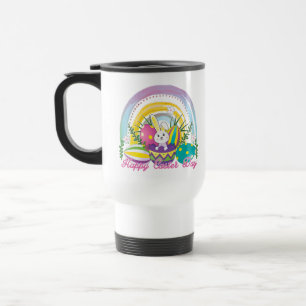 Bunny célèbre la Mug de voyage de la fête de Pâque