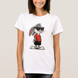 Bunny Cool décontracté en T-shirt rouge