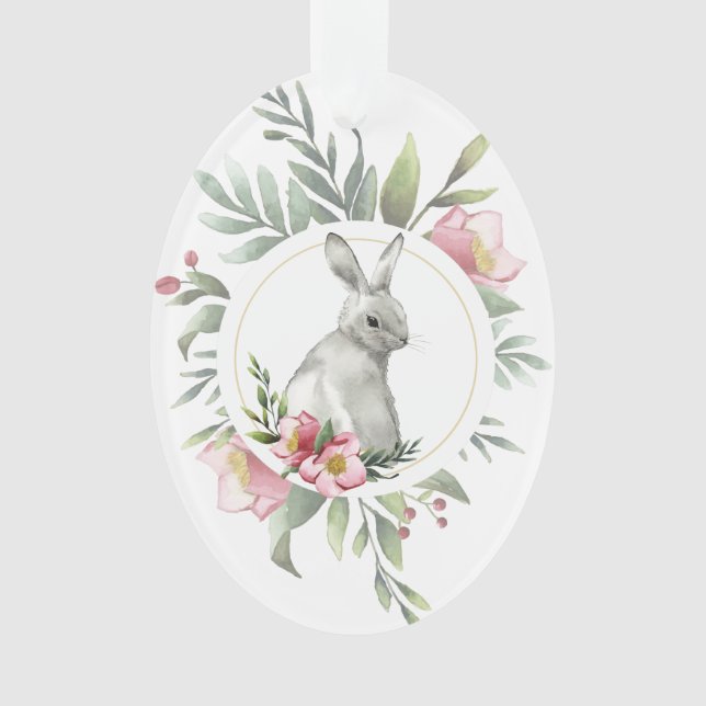 Bunny de Pâques Design floral (devant)