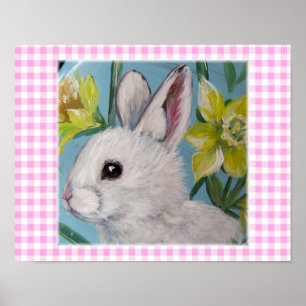 BUNNY DE PRINTEMPS BLANC POSTERS & PRINTS