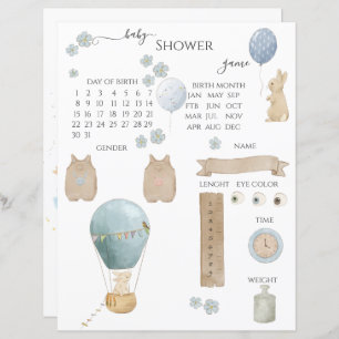 Bunny et Air Baby shower de ballon jeu de devinett