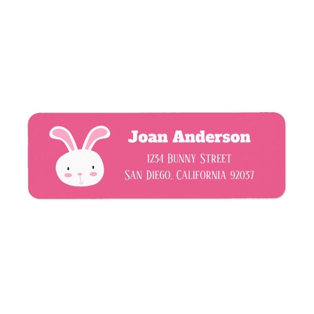 Bunny Étiquette (Devant)