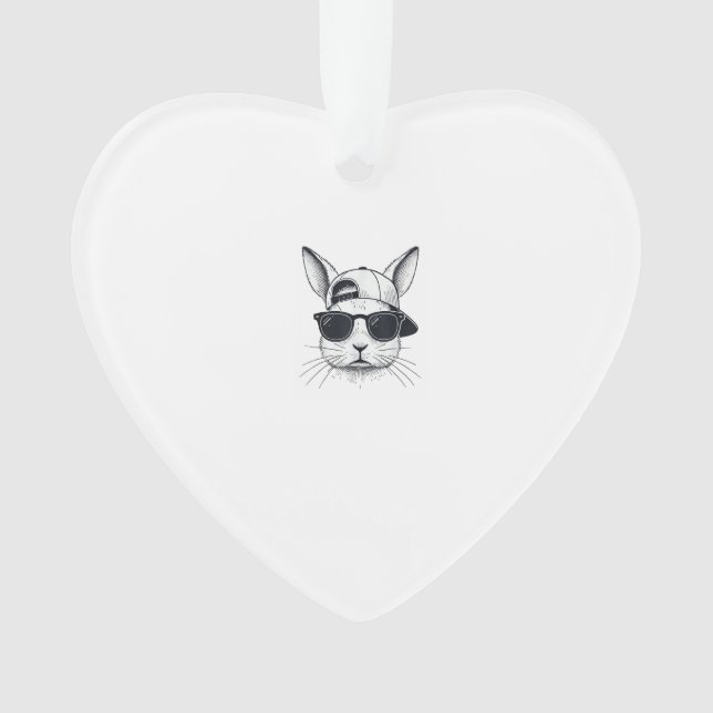 Bunny Face avec lunettes de soleil Casquette Easte (devant)