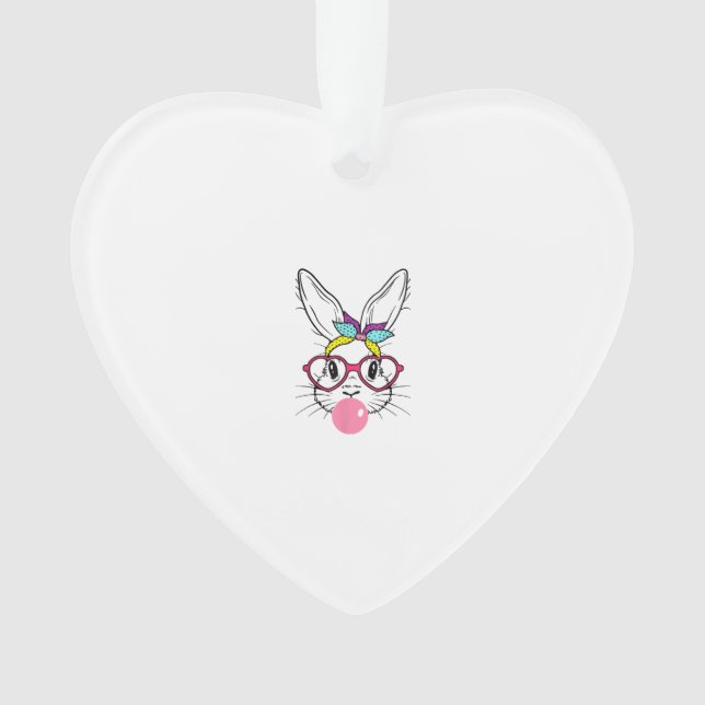 Bunny Face Bubblegum Blowing Lunettes Headband Hap (devant)